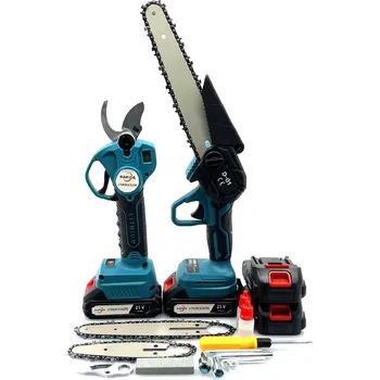 Sada zahradního nářadí Nakida Sada zahradního nářadí 2v1 aku pila 8'' + aku nůžky 32 mm + příslušenství