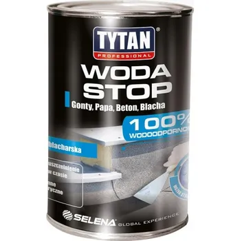 Tmel Bitumenová hmota Tytan Woda Stop - 1 kg - střešní tmel černý