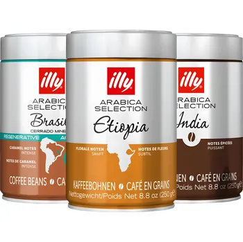 Horký nápoj Ochutnej Illy II 3 x 250g (set )