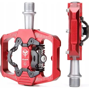 Pedál na kolo Platformové pedály Gewage GE162R červené