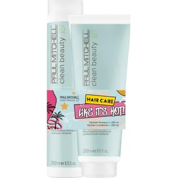 Kosmetická sada Sada pro suché vlasy Paul Mitchell Clean Beauty Hydrate Like It's Hot + dárek zdarma