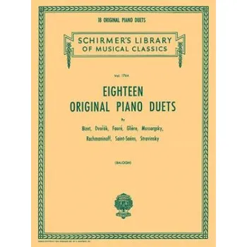 18 Original Piano Duets: Piano Duet (Hal Leonard Corp,Erno Balogh)(Brožovaná)