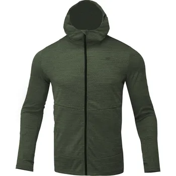 Pánská mikina 2117 of Sweden HIDE pánská powerstretch mikina s kapucí, forest green S