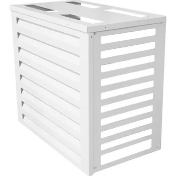 Příslušenství pro klimatizaci ZLKL Kryt klimatizace a jednotky tepelného čerpadla na zeď Bílá vel. M