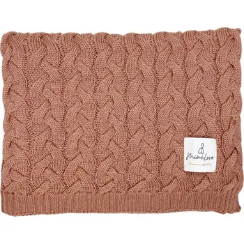 Dětská deka Dečka z vlny Merino Cihlová Mimilove