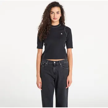 Pánské oblečení Tričko Nike ACG "Chinati" Women's Dri-FIT ADV UV Protection Base Layer Black/ Anthracite/ Anthracite/ Summit White S