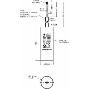 Kondenzátor Hydra MS MKP 8/400/E1422 kondenzátor motorový 8uF