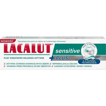 zubní pasta Lacalut sensitive plus zubní pasta pro aktivní ochranu zubů 75 ml