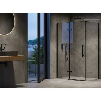 RAVAK Sprchová stěna Ravak Cool! COPS 90, černá/transparent, X9VV70300Z1 X9VV70300Z1