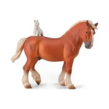 Figurka Draft Horse with cat (Hračka)