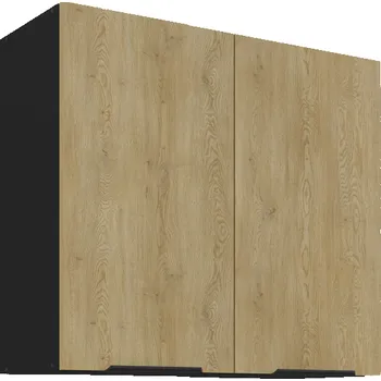 Kuchyňská linka Horní skřínka 80 G 72 2F, v provedení dub Cremona/černá