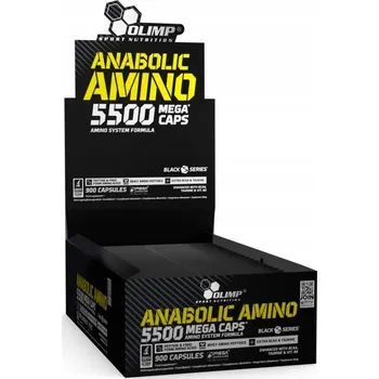 Aminokyselina Kapsle Anabolic Amino 5500 Olimp – vícesložkový produkt, 38 g, přírodní