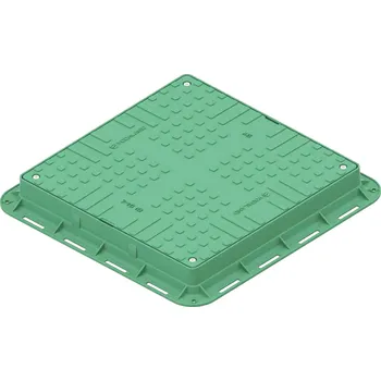 poklop Poklop pochozí VODALAND A15 plastový s rámem 700 x 700 mm zelený