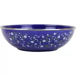 BELIS Smaltovaná miska ø 18 cm - 0.8 l malá ROMANCE modrá | BELIS