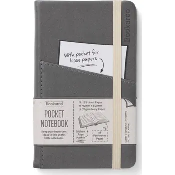 Set školních potřeb Bookaroo Pocket Notebook (A6) Journal - Charcoal (Brožovaná)
