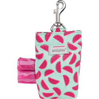 sáček na exkrement Pouzdro na sáčky na psí exkrementy HAPPY WATERMELON 6x2x11 cm