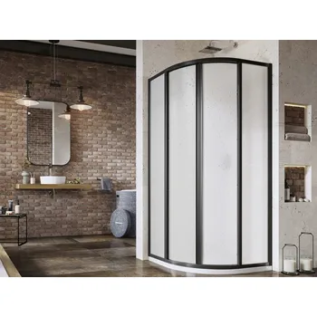 RAVAK Sprchový kout Ravak Supernova SKCP4 80x80x195 čtyřdílný čtvrtkruhový, černá/pearl, 3114O30211 3114O30211