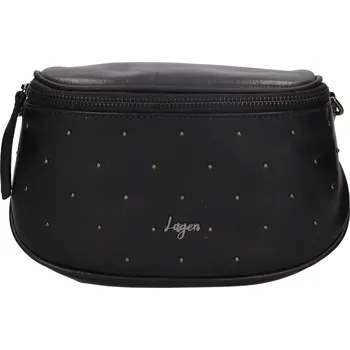Ledvinka Dámská kožená ledvinka Lagen Balvie - černá