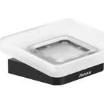 RAVAK Mýdlenka Ravak 10° s držákem, matné sklo/černá, X07P556 X07P556