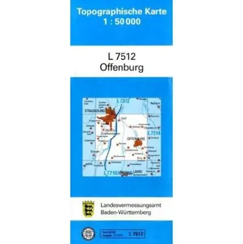 Topographische Karte Baden-Württemberg, Zivilmilitärische Ausgabe - Offenburg