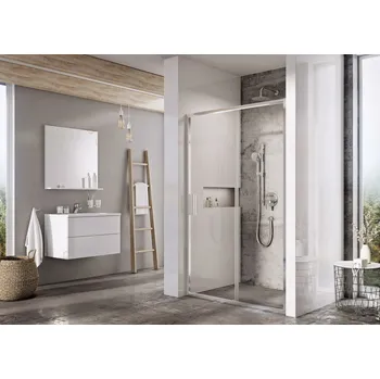 Sprchové dveře RAVAK Sprchové dveře Ravak Blix Slim BLSDP2 110 dvoudílné, lesk/transparent, X0PMD0C00Z1 X0PMD0C00Z1