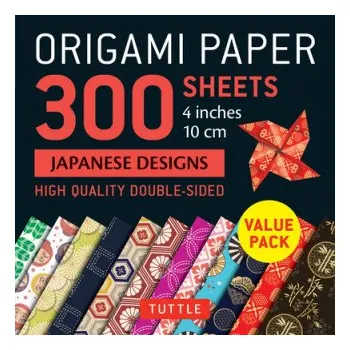 Cizojazyčná kniha Origami Paper 300 sheets Japanese Designs 4" (10 cm) (Diář)