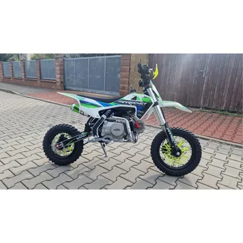 malá motorka Pitbike MiniRocket Dorado DK90 12/10 Automat, el startér, sedlo 67,5cm, modrý