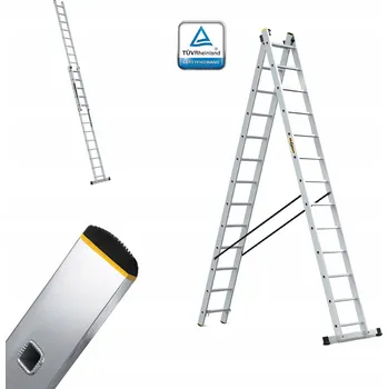 Žebřík Žebřík DRABEST hliníkový 2 x 13