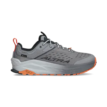Pánská treková obuv Altra OLYMPUS 6 Hike Low GTX - pánská - šedá/oranžová Velikost: 44.5