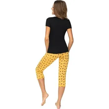 Dámské noční prádlo Dámské pyžamo Donna Princessa SM Černá 42