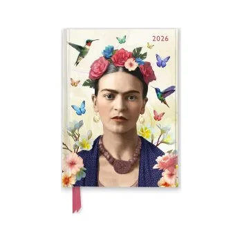 Cizojazyčná kniha Frida Kahlo: Life of an Icon 2026 Luxury Pocket Diary Planner - Week to View (Kalendář)