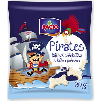 Racio - Pirates - rýžové chlebíčky s bílou polevou 30g
