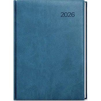 Diář BALOUŠEK TISK Adam Vivella denní 2026, petrolejový, B6, 14,3 × 20,5 cm