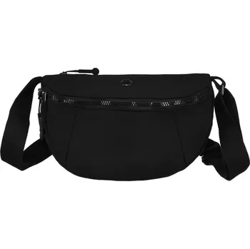 Kabelka Velká dámská ledvinka Peterson PTN09 (Prostorná crossbody dámská ledvinka v černém provedení, rozměry 29 x 18 x 11 cm, 3x kapsa, 2x prostorná komora na zip)