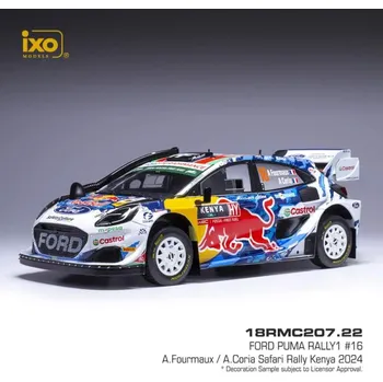 autíčko IXO Ford Puma Rally 1, WRC, Safari Rallye Kenia, 2024, #16, 1:18