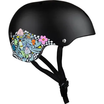 Helma na in-line 187 Killer Pads - Certified Helmet Black/Floral - helma Velikost: S - M