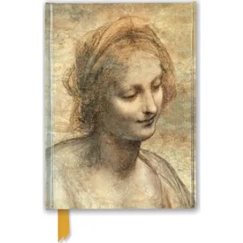 Cizojazyčná kniha Leonardo Da Vinci: Detail of The Head of the Virgin (Foiled Journal) (Flame Tree Studio)(Diář)