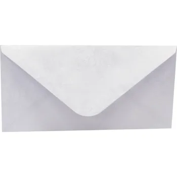 Obálka Paper Design Obálka DL s metalickou ražbou BÍLÁ 10ks