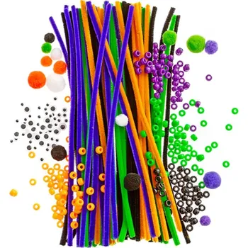 kreativní sada DP Craft Sada chlupatých drátků, kuliček a očiček 153 ks