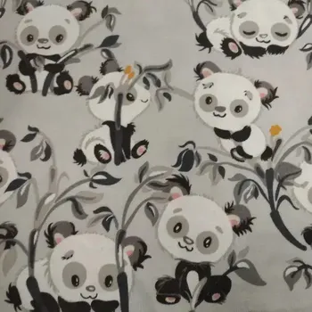 Bavlněný flanel šíře 240cm - Panda (50cm)