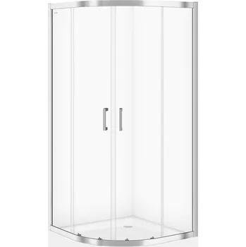 CERSANIT 3D Basic S158-003 Sprchový kout CERSANIT 3D čtvrtkruhový 80x80x185 R55, S158-003 Sklo Čiré