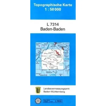 Topographische Karte Baden-Württemberg, Zivilmilitärische Ausgabe - Baden-Baden