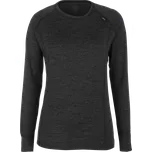 2117 of Sweden Pauki dámské merino tričko s dlouhým rukávem, Dark Grey Melange L