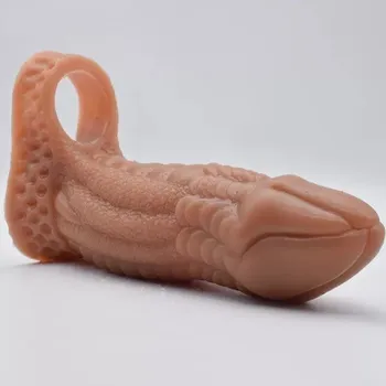 Návlek na penis FRRK Návlek na penis Drak Barva: Hnědá