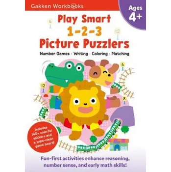 Anglický jazyk Play Smart 1-2-3 Picture Puzzlers Age 4+: Pre-K Activity Workbook with Stickers for Toddlers Ages 4, 5, 6: Learn Using Favorite Themes: Tracing, Mazes (Gakken Early Childhood Experts)(Brožovaná)