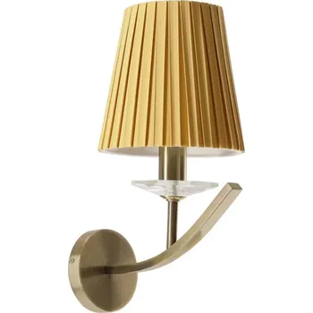 Nástěnné svítidlo Nástěnná lampa VITORIA 1xE14/40W/230V žlutá/mosaz