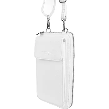 Kabelka Malá bílá crossbody kabelka (pouzdro na mobil a peněženka) Flora no. 60