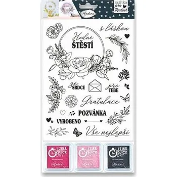 Dětské razítko Razítka Aladine Stamp With Love Květinová razítka, 25 ks