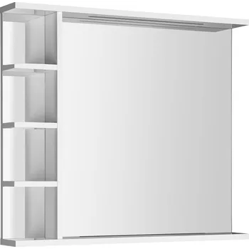 Zrcadlo KORIN STRIP zrcadlo s LED osvětlením a policemi 80x70x12cm