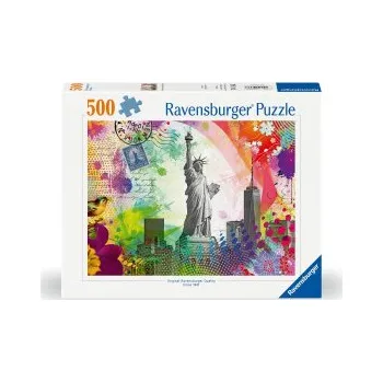 Puzzle Ravensburger Puzzle 12000368 Postkarte aus New York - 500 Teile Puzzle für Erwachsene und Kinder ab 12 Jahren (Hra)